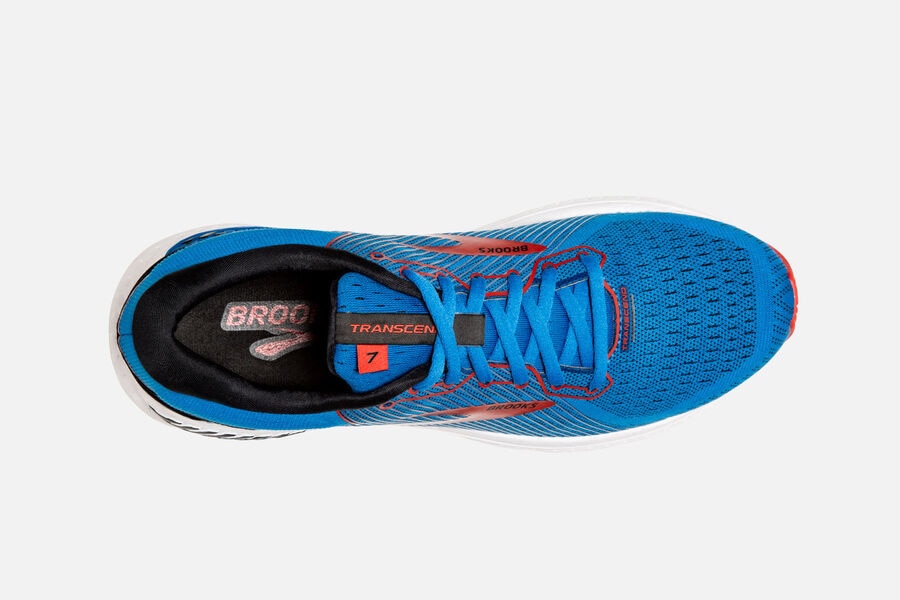 Brooks Transcend 7 Road Löparskor Herr - Blå/Röda - 2413-ROFZG